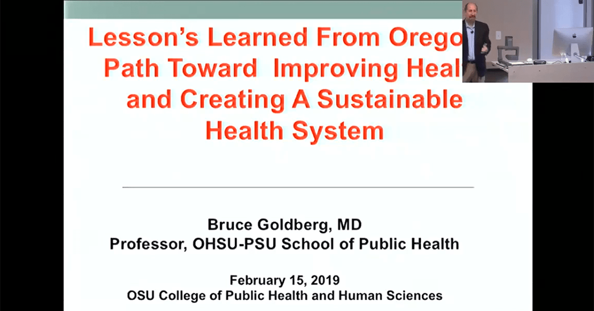 Lessons Learned from Oregon's Health Reforms Seminars Research