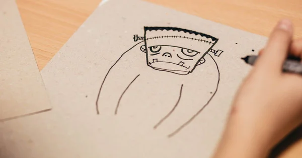 Illustration of Frankenstein