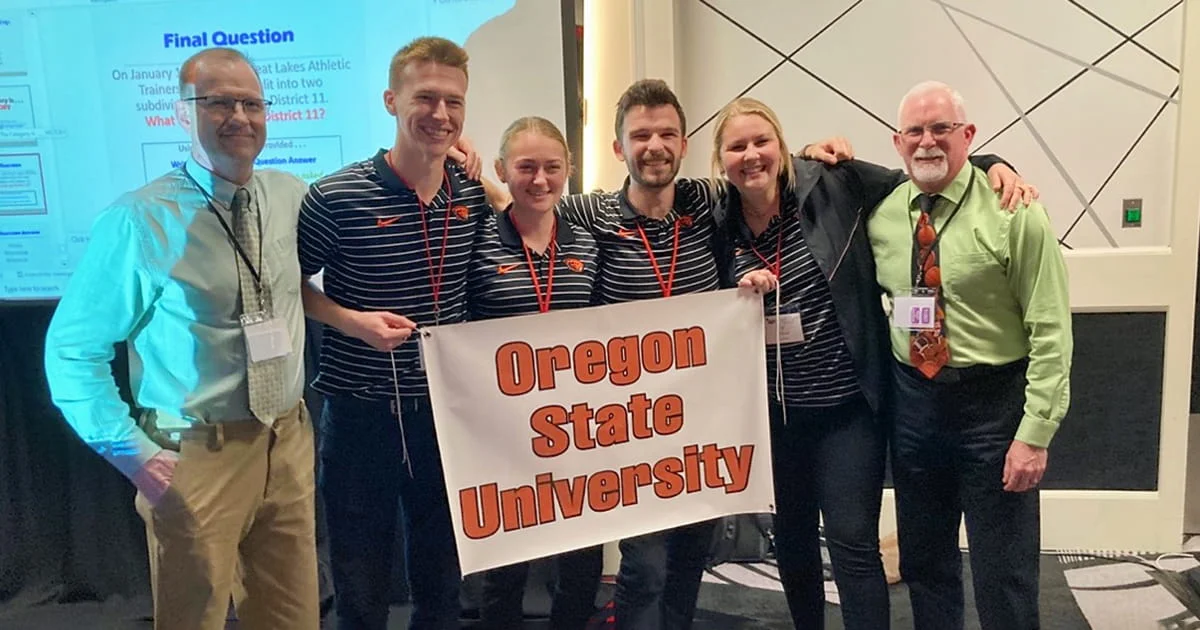 Students from the Oregon State Master of Athletic Training Program won the Northwest AT Association 