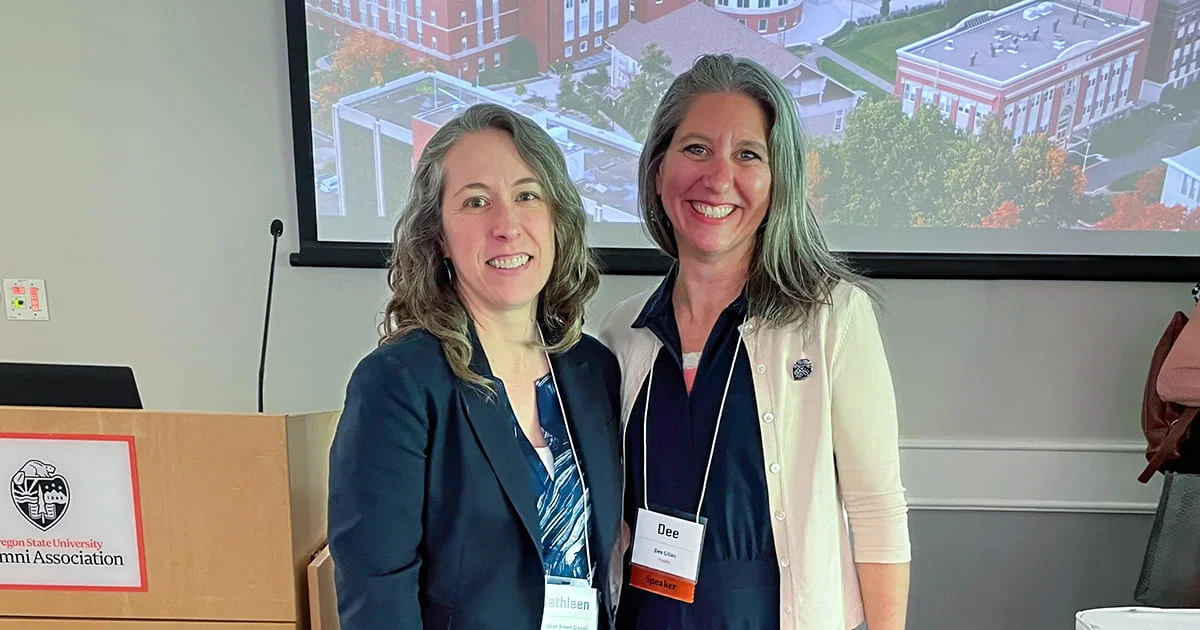 Cathleen Brown Crowell and Dee Gillen