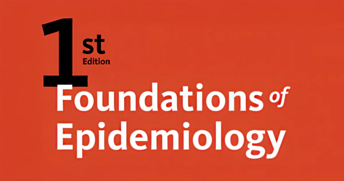 Cover of Foundations of Epidemiology book