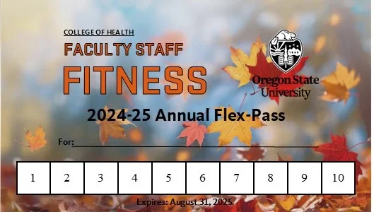 Example Flex Pass. Tracks visits using squares numbered 1-10.