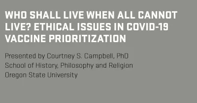 Research seminar: Courtney S. Campbell, PhD